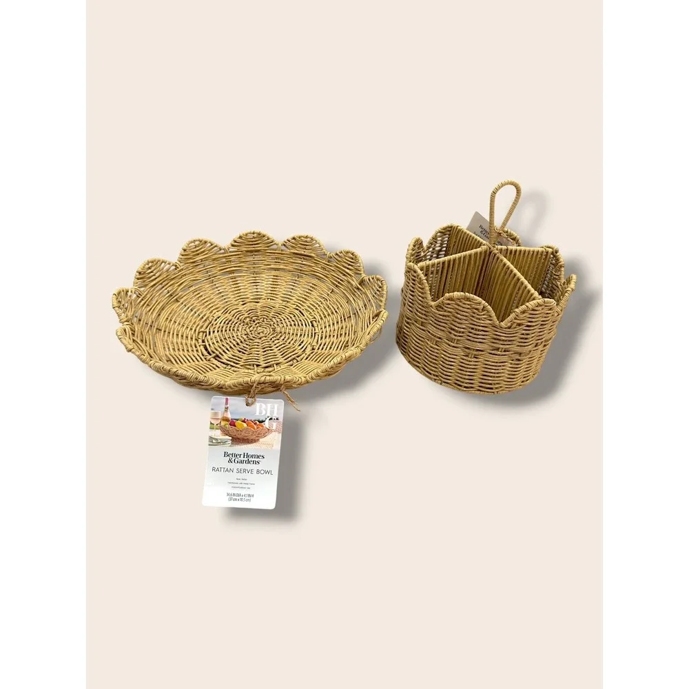 Better Homes & Gardens Rattan Round Caddy - Walmart 2026